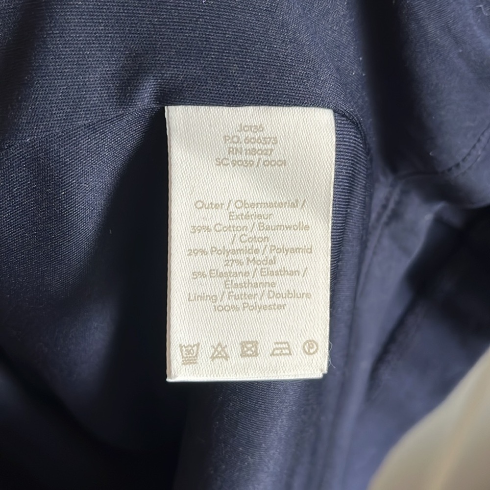 Boden Annette Ponte Midi Dress Navy with Red Ribbon - Picture 8 of 10